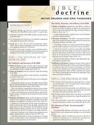 cover image of Bible Doctrine Laminated Sheet